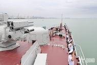 Frigate 016-Quang Trung arrives in Malaysia for AMNEX-3